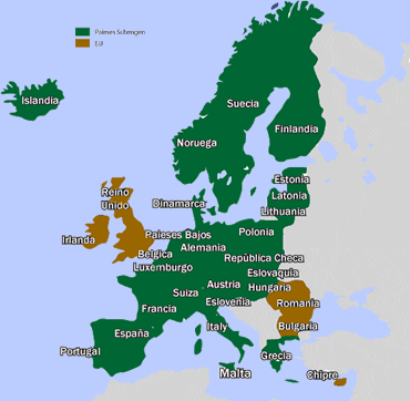 Paises con Visa Schengen