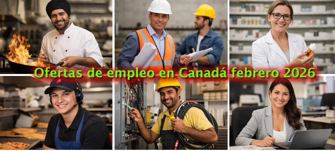 Ofertas de empleo en Canadá – Febrero 2026 