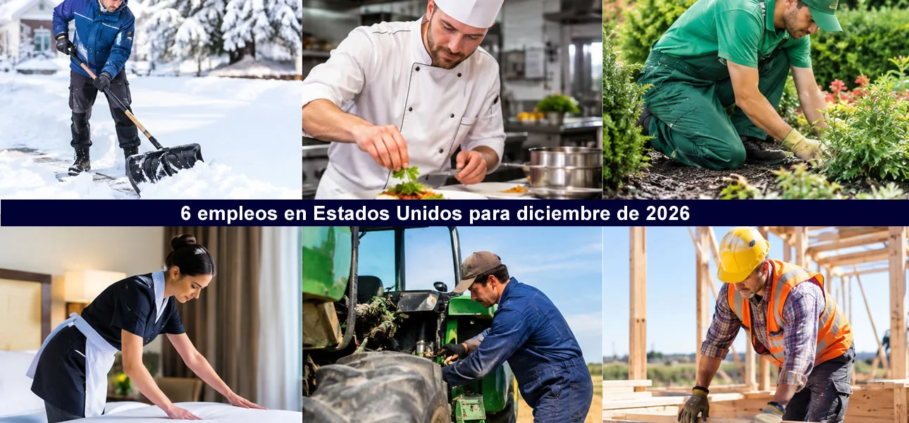 Ofertas de Empleo en Estados Unidos para Diciembre