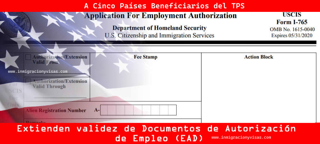 Extienden los Documentos de Autorización de Empleo
